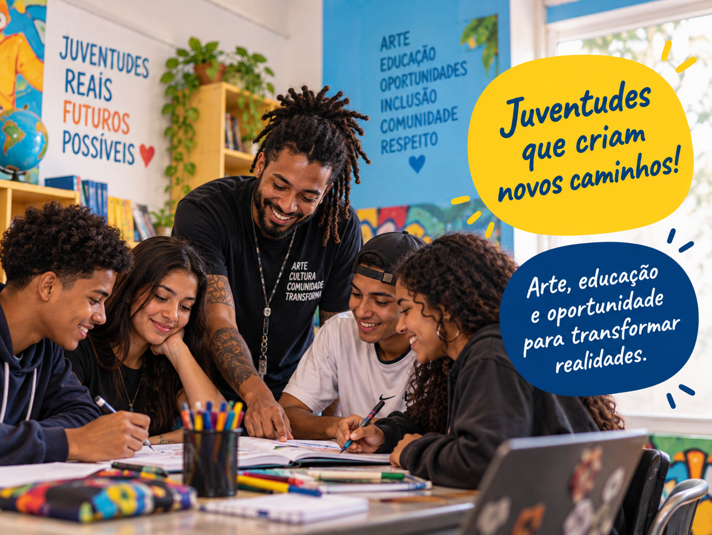 Imagem representativa das atividades do Serviço de Convivência e Fortalecimento de Vínculos do GDECOM.