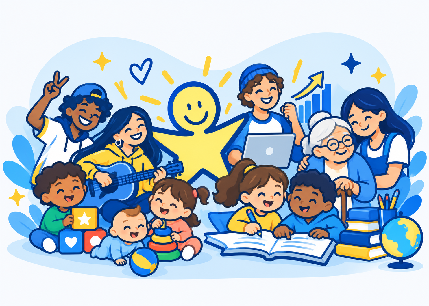 Ilustração institucional do GDECOM